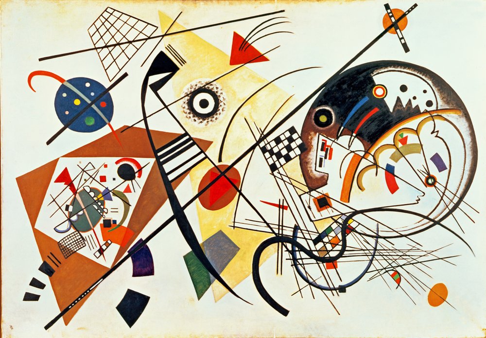 Het leven en de geschiedenis van Wassily Kandinsky