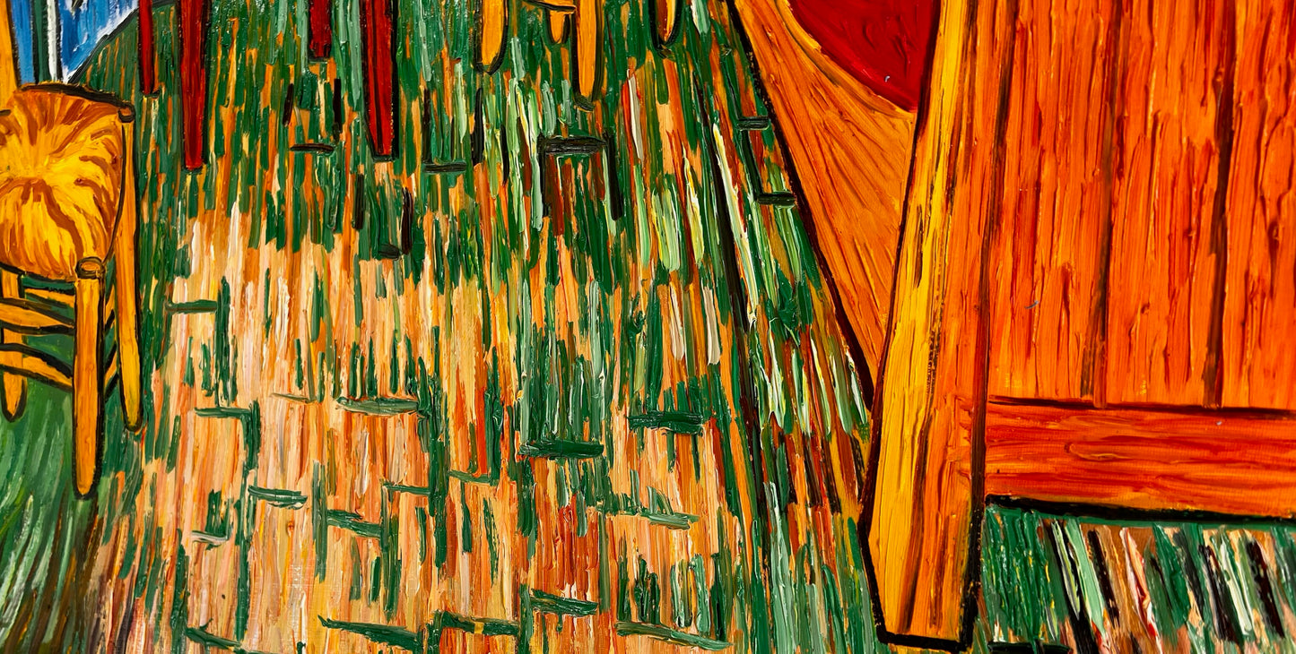 Vincent van Gogh – De Slaapkamer – Handgeschilderd postimpressionistisch olieverfschilderij op canvas (72 × 60 cm)