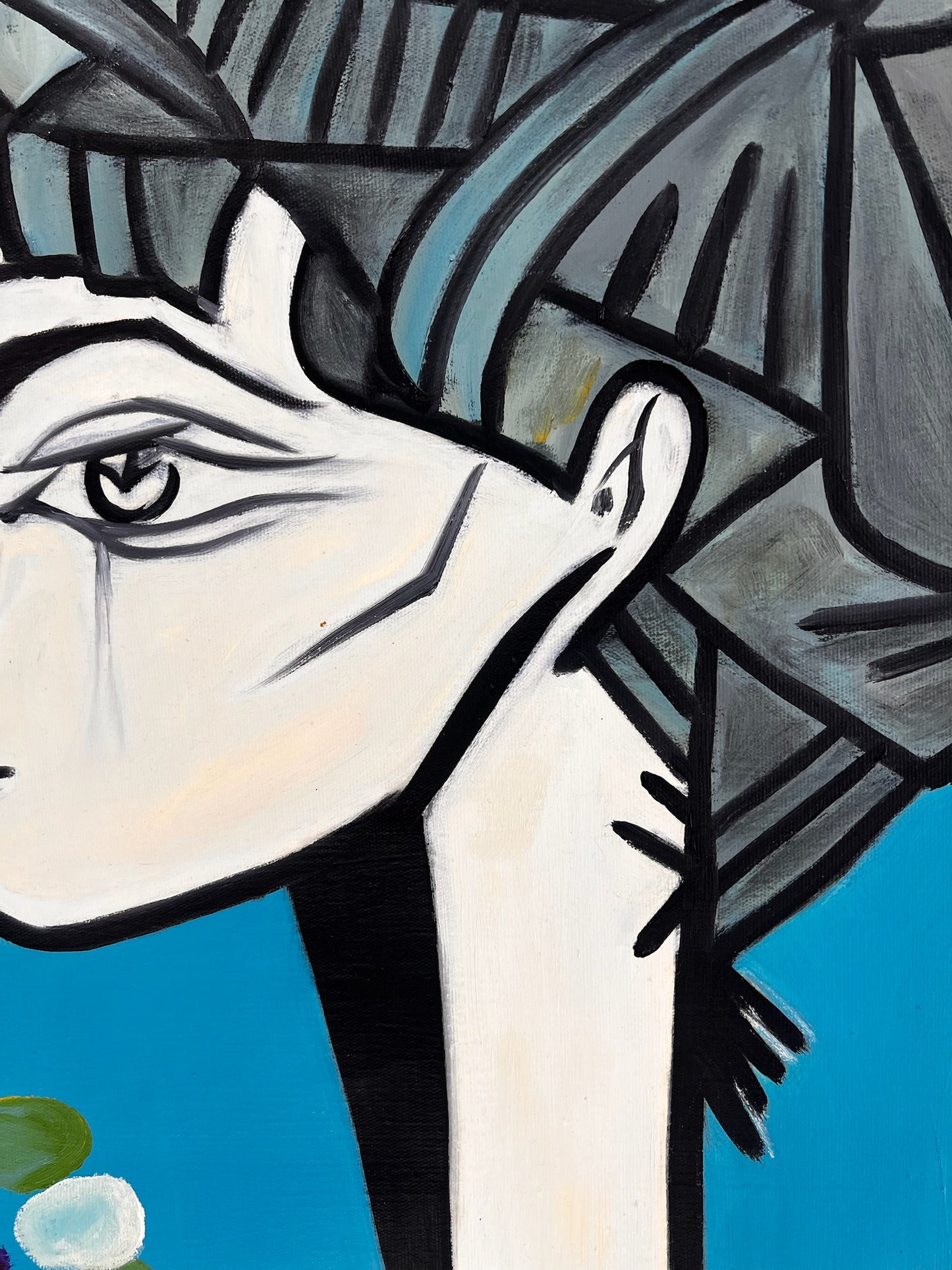Picasso - Jacqueline met bloem – Handgeschilderd