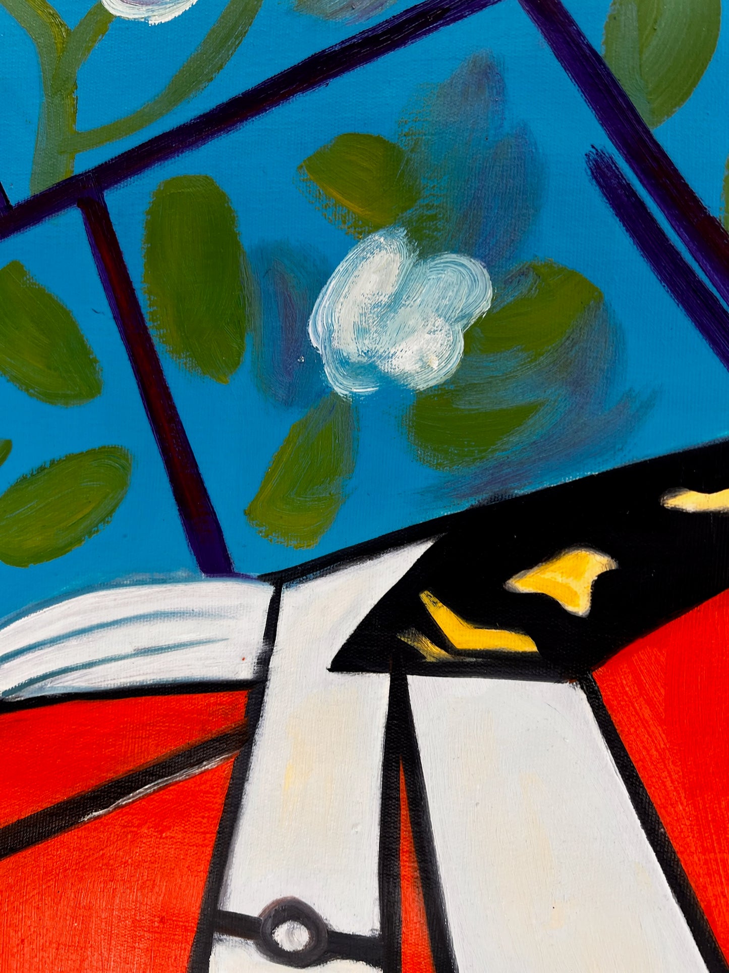 Picasso - Jacqueline met bloem – Handgeschilderd