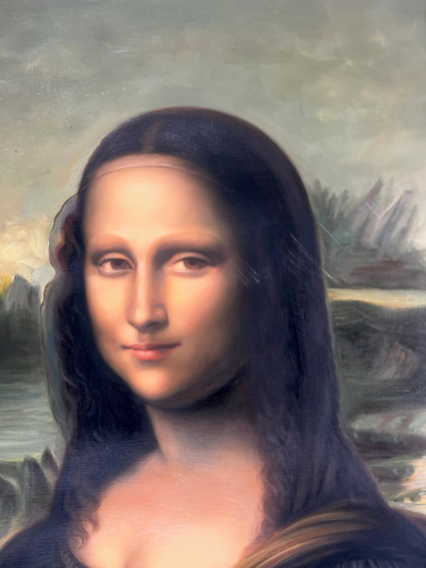 Mona Lisa – Handgeschilderd Renaissance Olieverfschilderij op Canvas (60 × 80 cm)