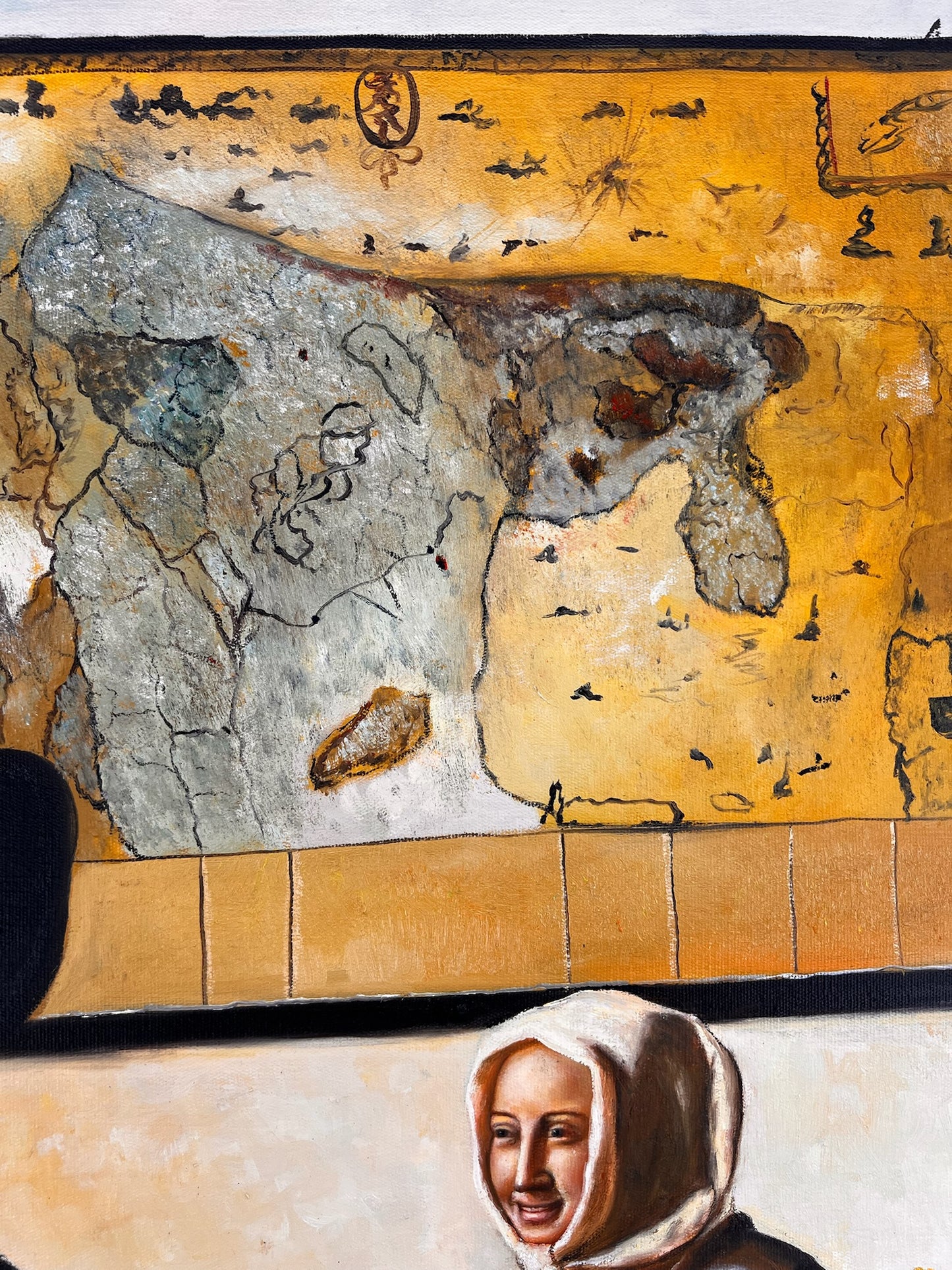 Johannes Vermeer – Soldaat en lachend meisje – Handgeschilderd Olieverf op Canvas (60 × 80 cm)