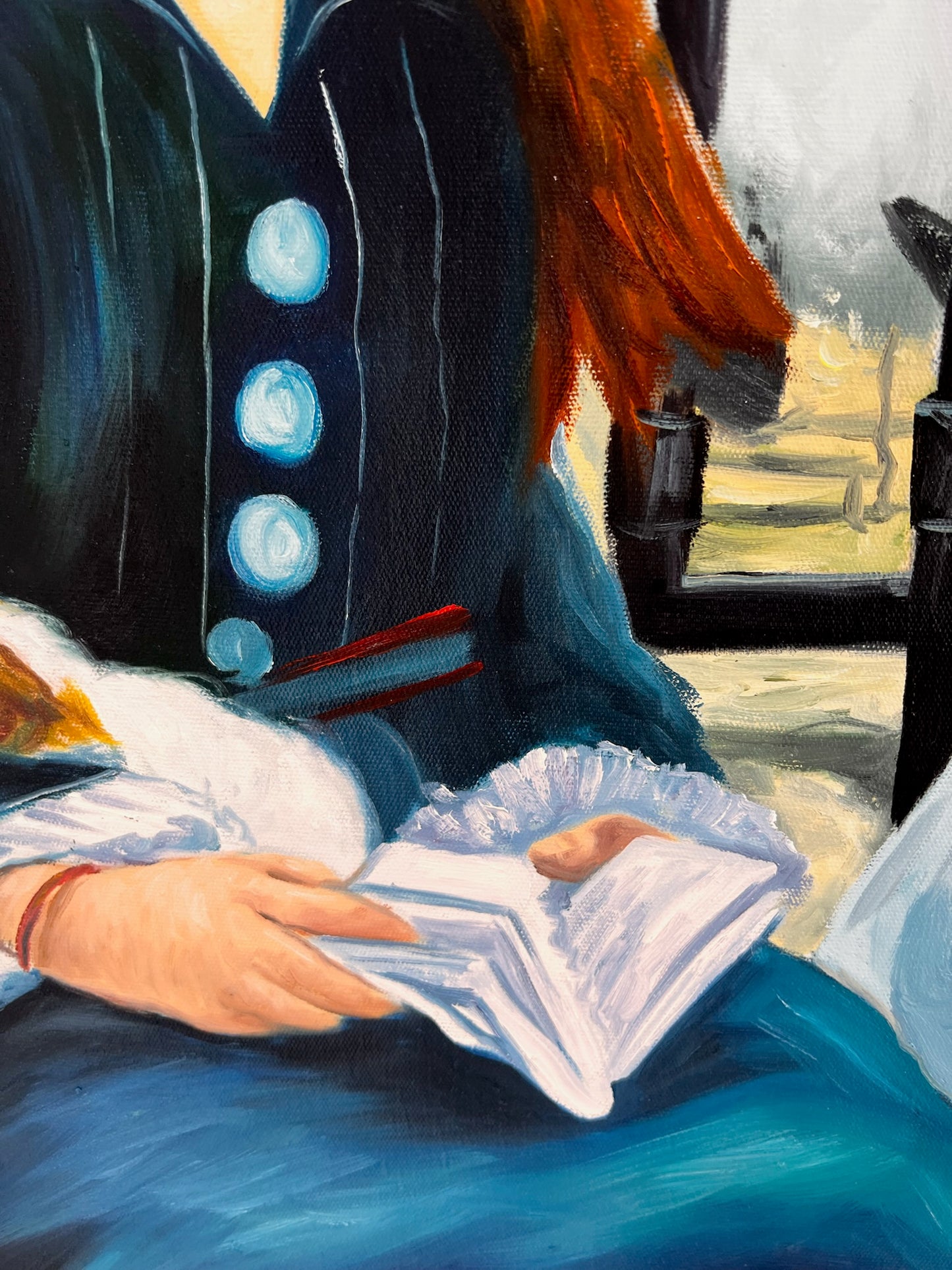 The Railway (Manet) – Handgeschilderd Impressionistisch Olieverfschilderij op Canvas (64 × 80 cm)
