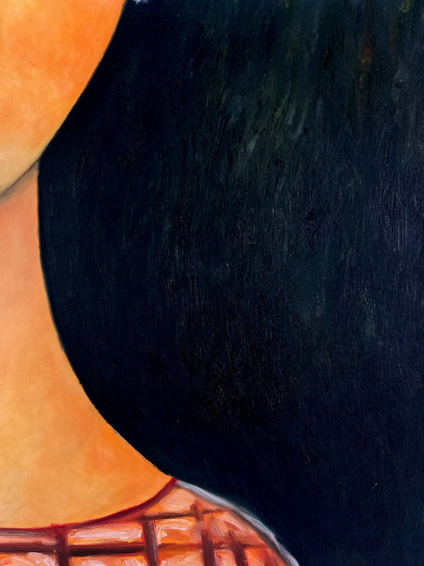 Vrouw met oorbellen – Handgeschilderd Olieverf op Canvas (60 × 80 cm)