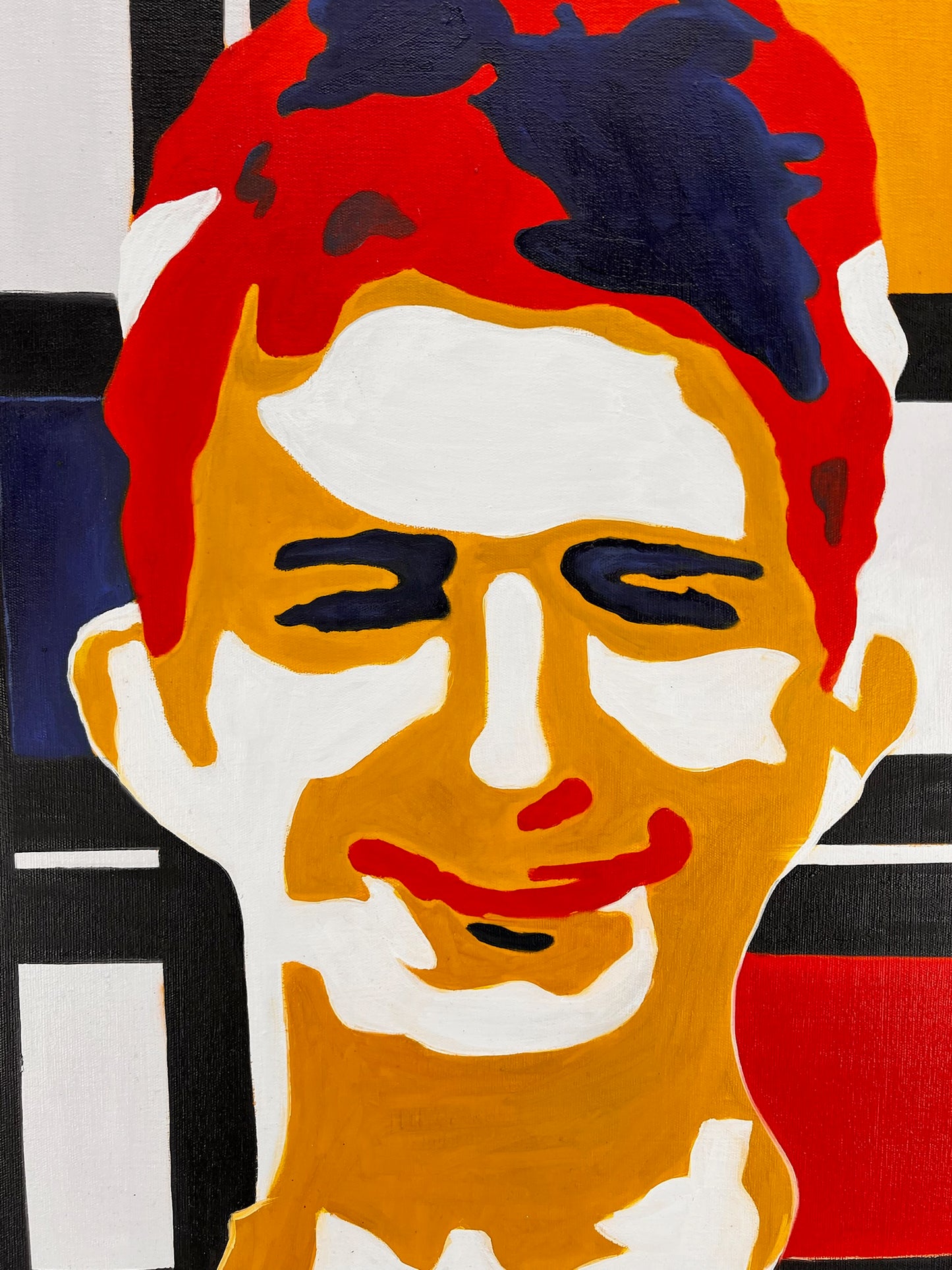 Piet Mondriaan – Manface – Handgeschilderd Abstract Olieverf op Canvas (60 × 80 cm)