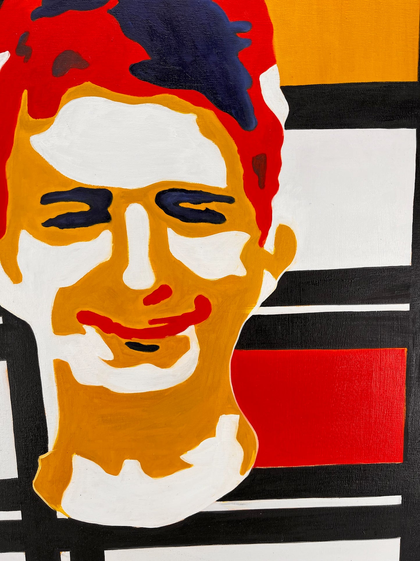 Piet Mondriaan – Manface – Handgeschilderd Abstract Olieverf op Canvas (60 × 80 cm)