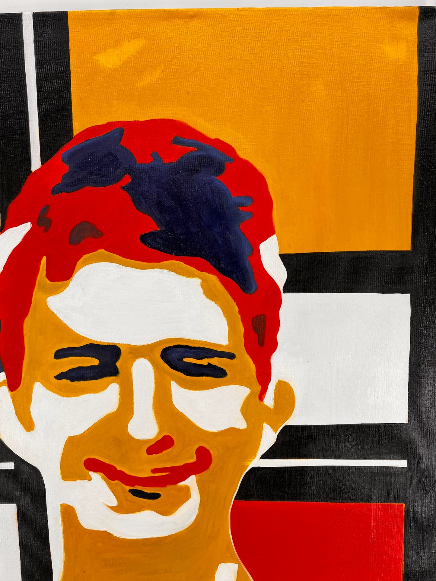 Piet Mondriaan – Manface – Handgeschilderd Abstract Olieverf op Canvas (60 × 80 cm)