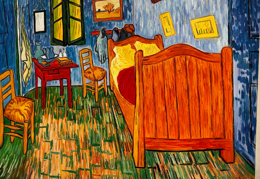 Vincent van Gogh – De Slaapkamer – Handgeschilderd postimpressionistisch olieverfschilderij op canvas (72 × 60 cm)