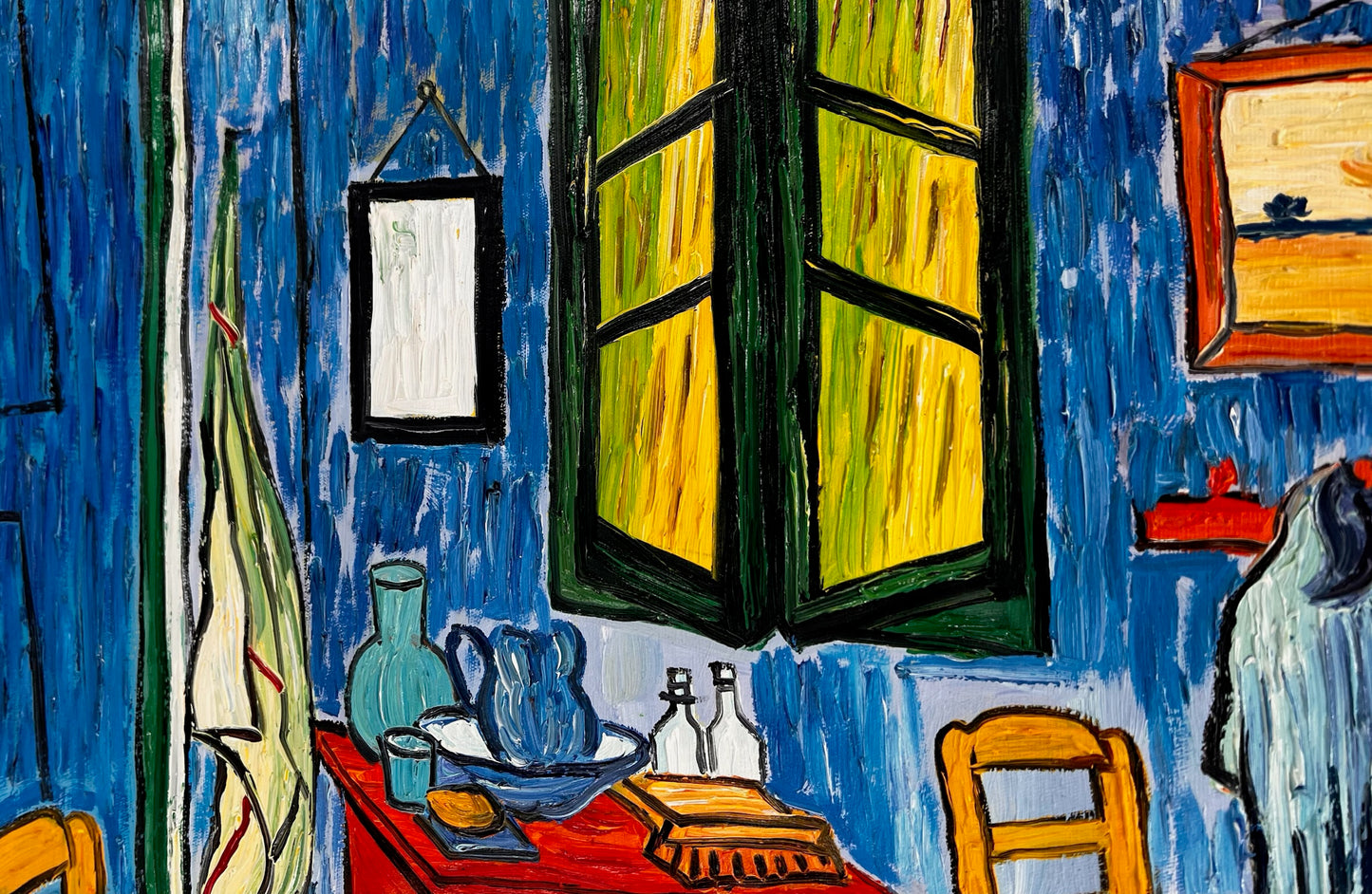Vincent van Gogh – De Slaapkamer – Handgeschilderd postimpressionistisch olieverfschilderij op canvas (72 × 60 cm)