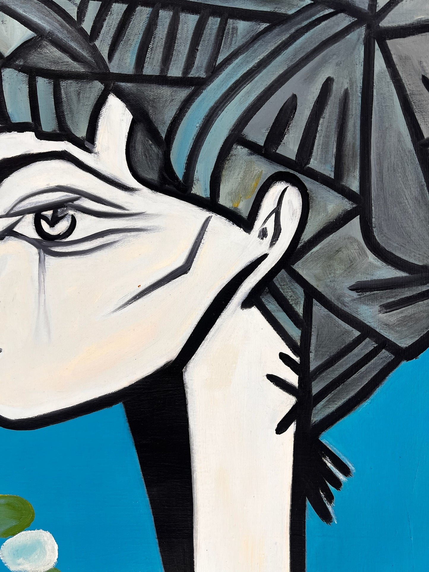 Picasso - Jacqueline met bloem – Handgeschilderd