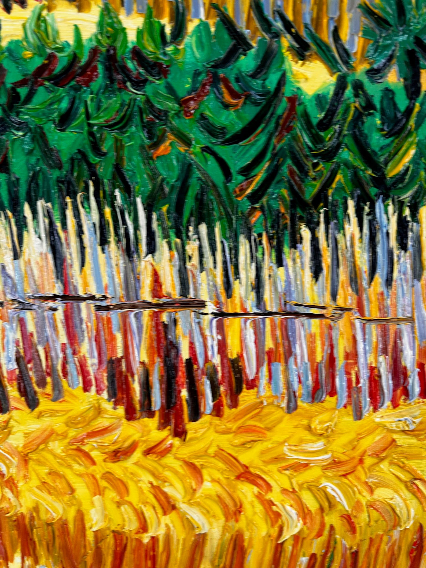 Vincent van Gogh – Handgeschilderd – “De oogst in La Crau” (73 × 92 cm)