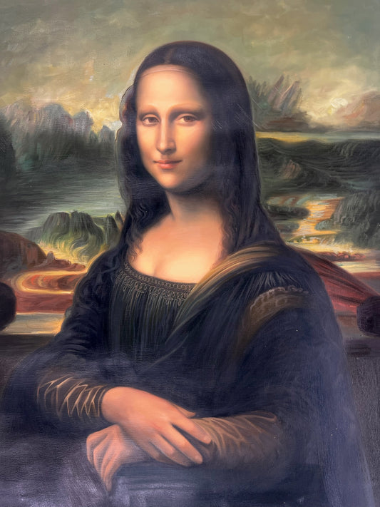 Mona Lisa – Handgeschilderd Renaissance Olieverfschilderij op Canvas (60 × 80 cm)