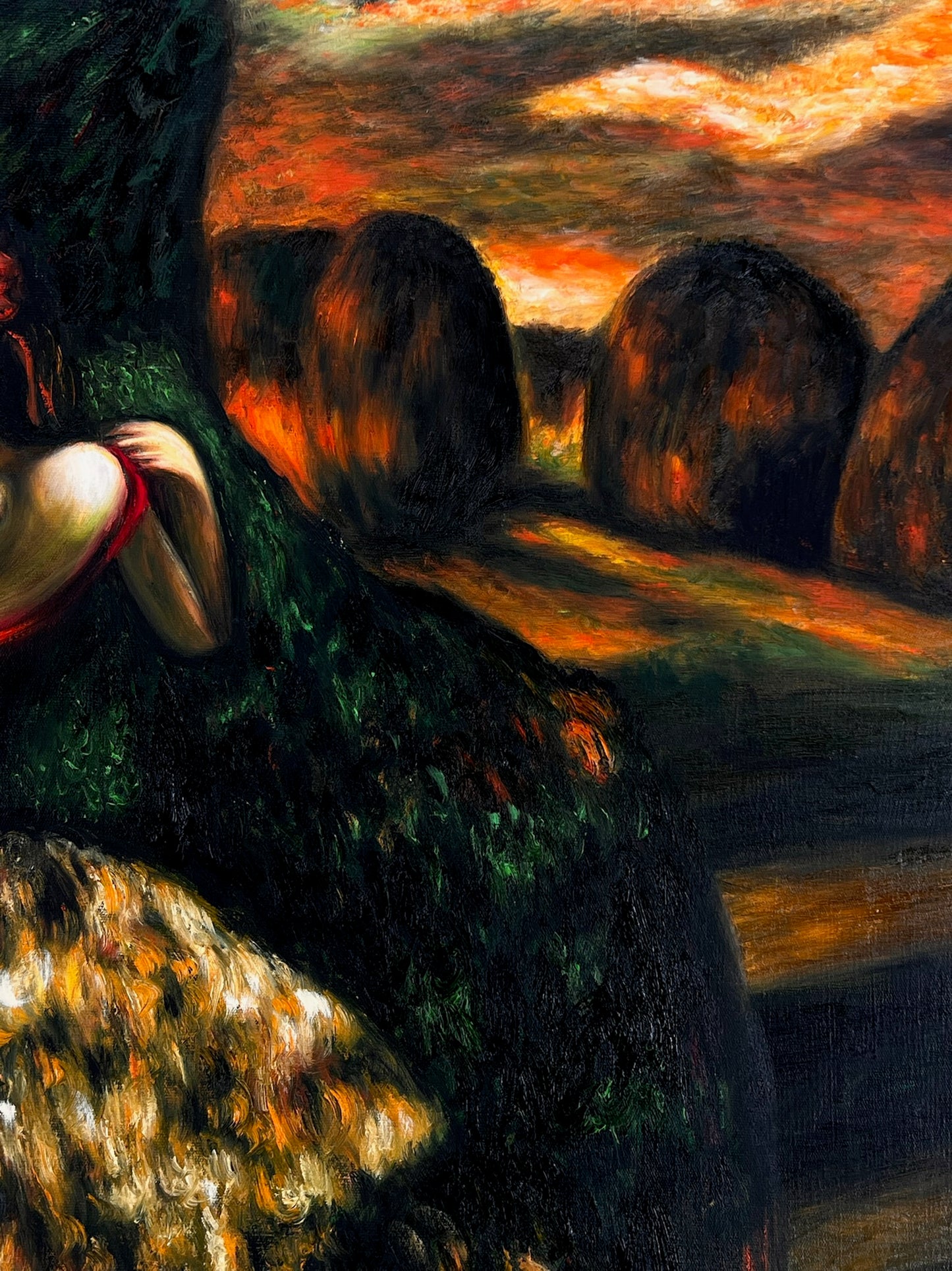 The Dancers in the Sunlight – Handgeschilderd Impressionistisch Olieverfschilderij op Canvas (60 × 80 cm)