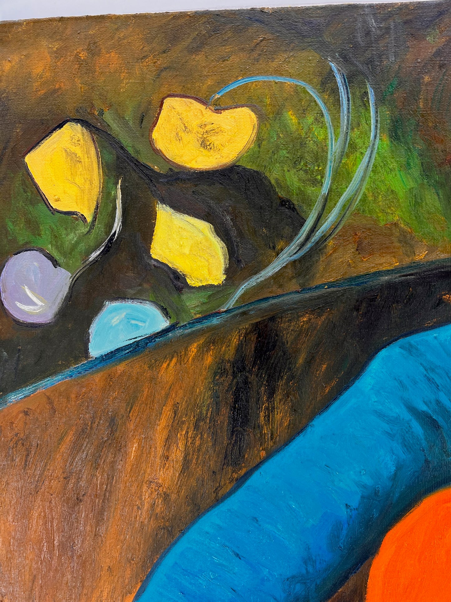 Portret van een Cellist – Handgeschilderd Postimpressionistisch Olieverfschilderij op Canvas (60 × 80 cm)
