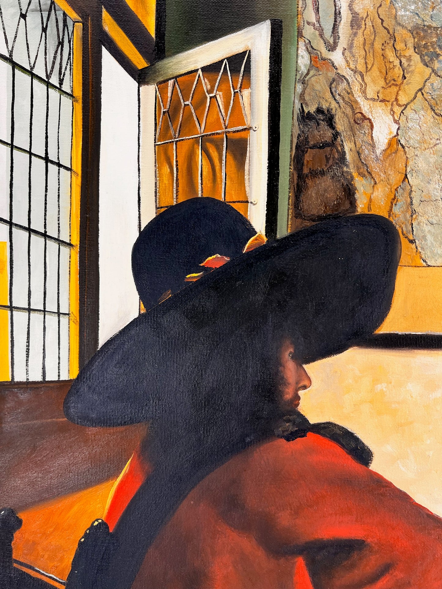 Johannes Vermeer – Soldaat en lachend meisje – Handgeschilderd Olieverf op Canvas (60 × 80 cm)