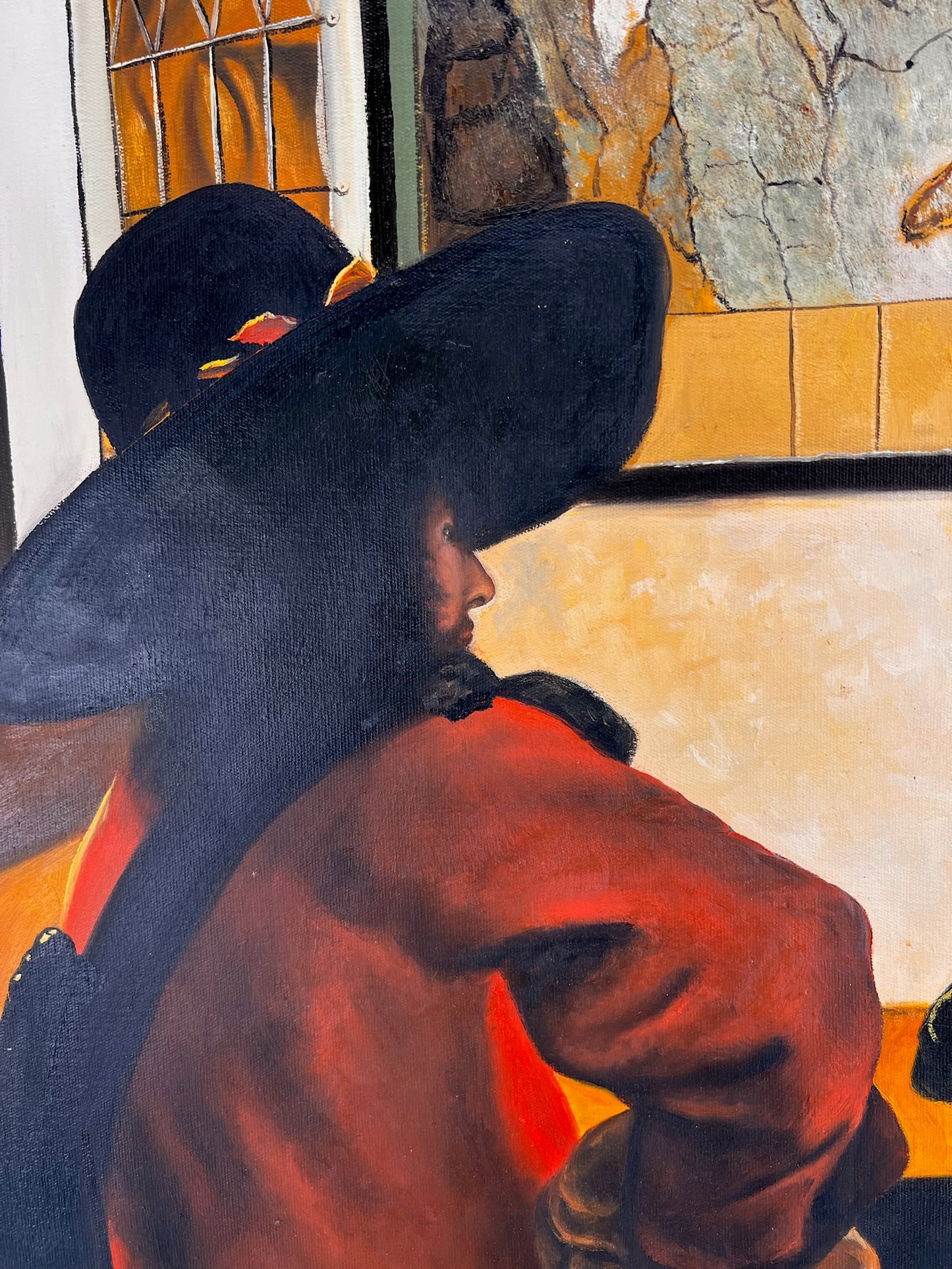 Johannes Vermeer – Soldaat en lachend meisje – Handgeschilderd Olieverf op Canvas (60 × 80 cm)